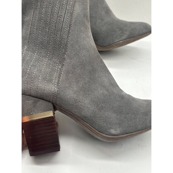 Lucca Lane Jadia Block-Heel Ankle Booties, Size 6, M, Dark Gray - Picture 4 of 14